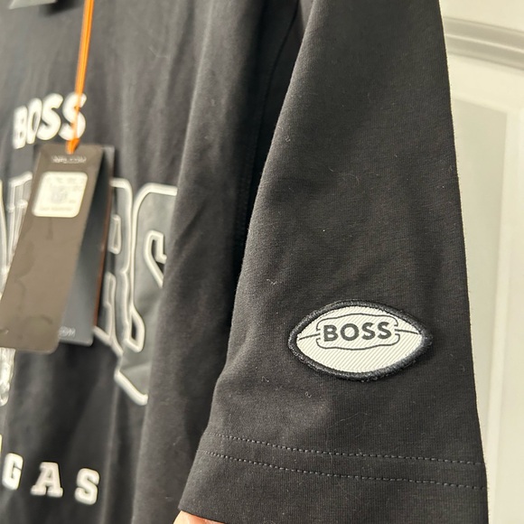 BOSS X NFL Las Vegas Raiders T-Shirts In Black - Picture 9 of 13